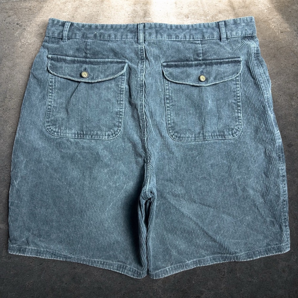 Review by Baxter Corduroy Shorts Blue Skater Vintage 90s Retro‎ Size 36 34